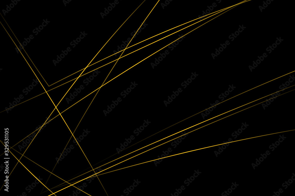 Wall mural abstract black with gold lines, triangles background modern design. vector illustration eps 10.