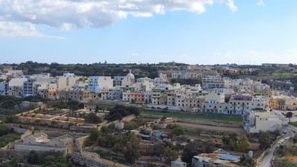 Fototapeta premium Aerial view over Malta and the city of Valletta - aerial photography