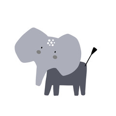 Obraz premium Cute cartoon animal vector illustration. Abstract icon for baby posters, art prints, fashion apparel or stickers.