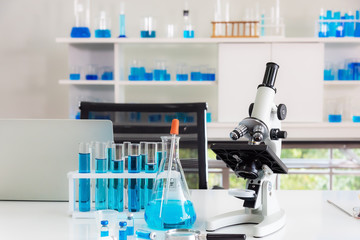 Corona virus, or Covid-19, is spreading all over the world.Asian girls scientist works in modern biological lab, Covid-19 is currently trying to find a drug against the virus to treat the infected.