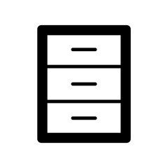 cabinet - furniture icon vector design template