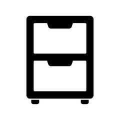 cabinet - furniture icon vector design template