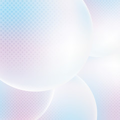 Abstract soft gradient color bubble pattern with halftone design background. illustration vector eps10