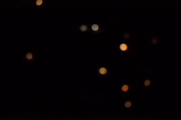 Soft Lights on a Black Background