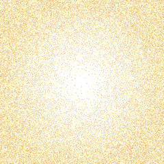 Isolated golden dust particles.