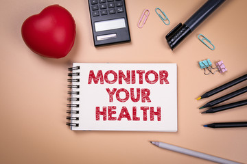 Monitor Your Health. Illness, virus, symptoms and help concept