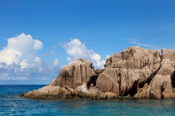 Naklejka premium îlot Saint Pierre, Seychelles