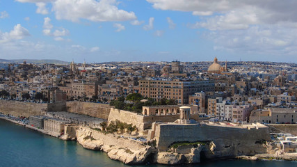 Obraz premium Valletta - the capital city of Malta from above - aerial photography