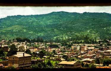 View of Dschang in the Western region of Cameroon