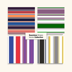 Sailor Stripes Seamless Design Set. Modern 