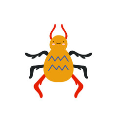 Cute cartoon animal vector illustration. Abstract icon for baby posters, art prints, fashion apparel or stickers.