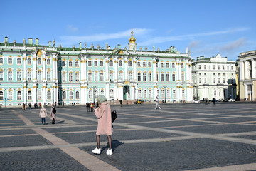 historical place square in Saint Petersburg