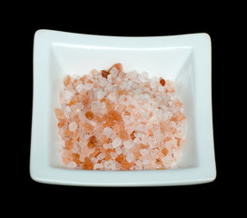 Fototapeta na wymiar Natural coarse salt in in a bowl