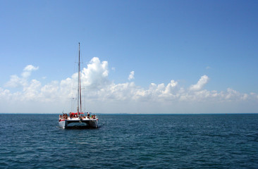 boat on the sea