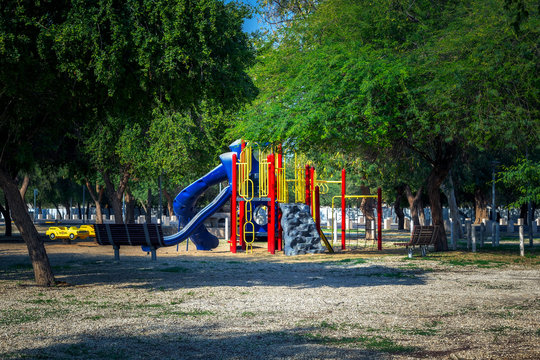 Kids Play Area In Deffi Park In Jubail Saudi Arabia