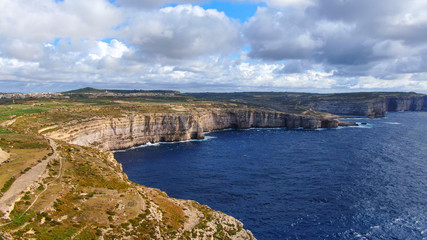 The Island of Gozo - Malta from above - aerial photography