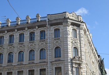 Fototapeta na wymiar facade of building
