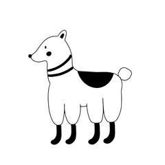 Cute cartoon animal vector illustration. Abstract icon for baby posters, art prints, fashion apparel or stickers.