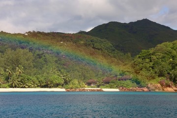 arc-en-ciel aux Seychelles