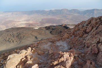 Fototapeta na wymiar View from Volcano Teide, Tenerife island, Canary islands, Spain