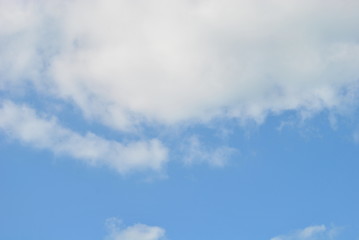 Fototapeta premium Cloudy nice sky at midday with sun bright