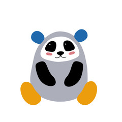 Cute cartoon animal vector illustration. Abstract icon for baby posters, art prints, fashion apparel or stickers.