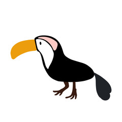 Cute cartoon animal vector illustration. Abstract icon for baby posters, art prints, fashion apparel or stickers.