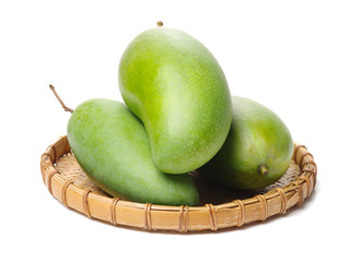 mangos on a white background 