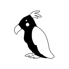 Cute cartoon animal vector illustration. Abstract icon for baby posters, art prints, fashion apparel or stickers.