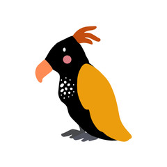 Cute cartoon animal vector illustration. Abstract icon for baby posters, art prints, fashion apparel or stickers.