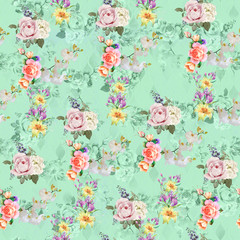 Fototapeta na wymiar digital print flower pattern designs