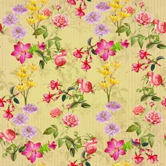 Gordijnen digital print flower pattern designs © harshit