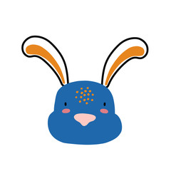 Cute cartoon animal vector illustration. Abstract icon for baby posters, art prints, fashion apparel or stickers.