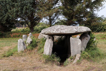 Dolmen - gallery grave of Ile Grande, Pleumeur-Bodou in Brittany