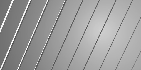 Gray straight lines interspersed with white. Abstract background, banner, card, web,  illustration,3d render