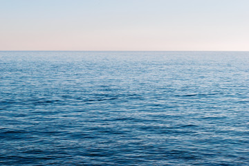 Ocean sea horizon sky wallpaper. Sea landscape background. Kupari, Dubrovnik, Croatia