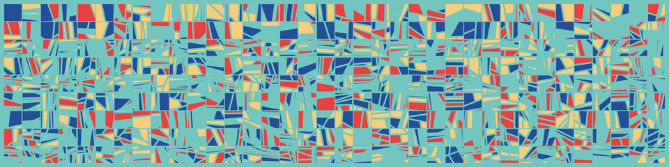 Abstract Random Color Poligones Generative Art background illustration