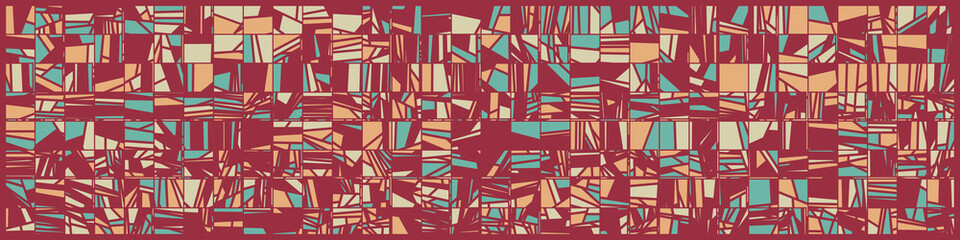 Abstract Random Color Poligones Generative Art background illustration