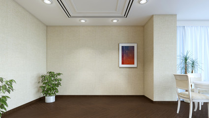interior room for furniture, doors, decor elements