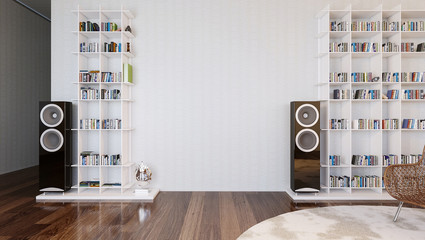 interior room for furniture, doors, decor elements