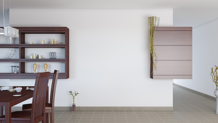 interior room for furniture, doors, decor elements