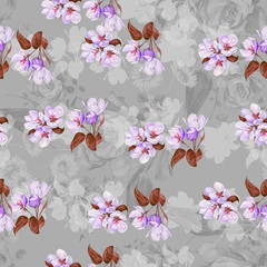 digital print flower pattern design