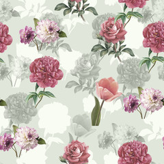 digital print flower pattern design