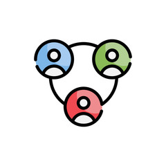 Office Communication Filled Outline Icon vector illustration 