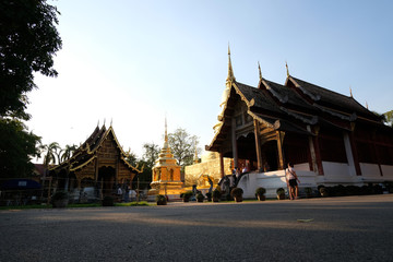 Fototapeta na wymiar buddhist temple in chiangmai thailand