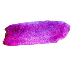 Watercolor paint spots. Insulated paints. Isolated smears. Blue watercolor spots. Pink watercolor spots. purple watercolor spots.