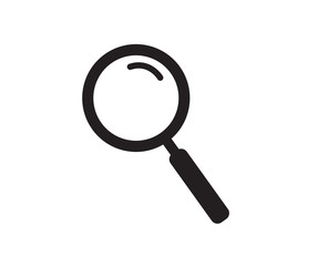 Magnifier glass icon. Vector illustration.