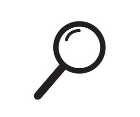 Magnifier glass icon. Vector illustration.