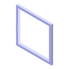 Window square frame icon. Isometric of window square frame vector icon for web design isolated on white background
