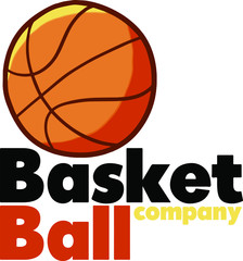 Cute and funny logo for basketball sport equipment store or company